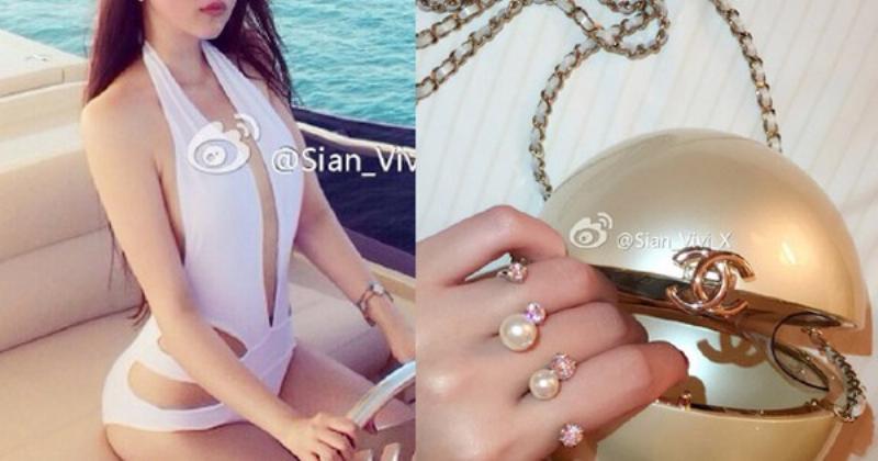 Hình ảnh minh họa lối sống xa hoa của một ngôi sao Hoa ngữ với trang phục hàng hiệu và phụ kiện đắt tiền